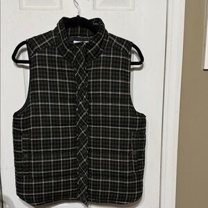 Staccato Green Plaid Quilted Vest
